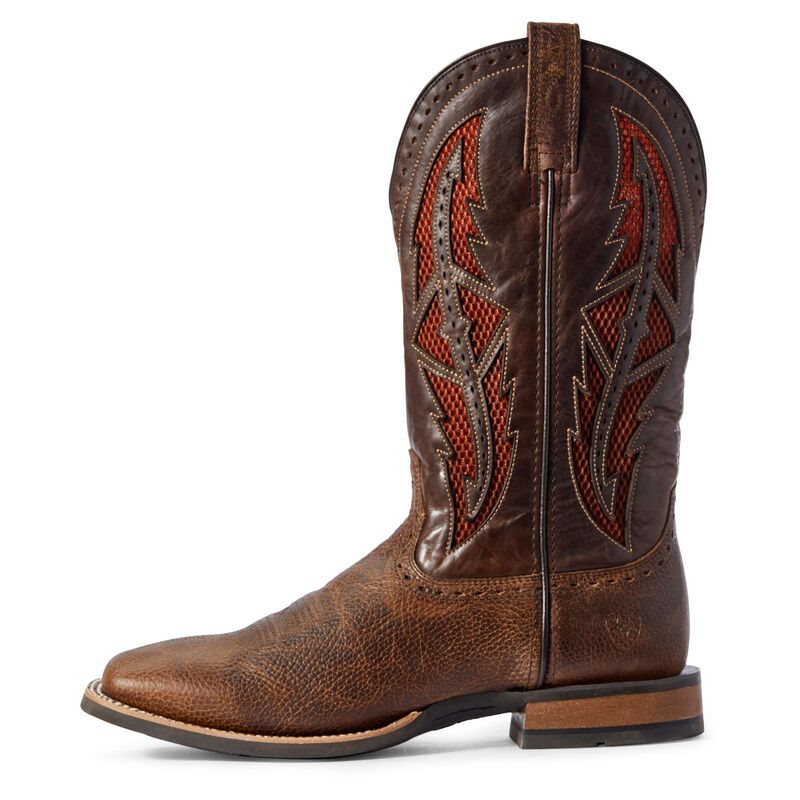 Ariat Cowhand VentTEK - Western Laarzen Bruin / Rood Heren - 20728-820